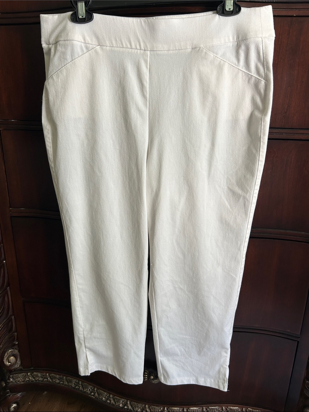 Women’s White Stretch Dress Pants